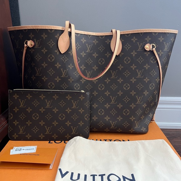 SOLD Authentic Louis Vuitton Neverfull GM with Pouch - Picture 1 of 10